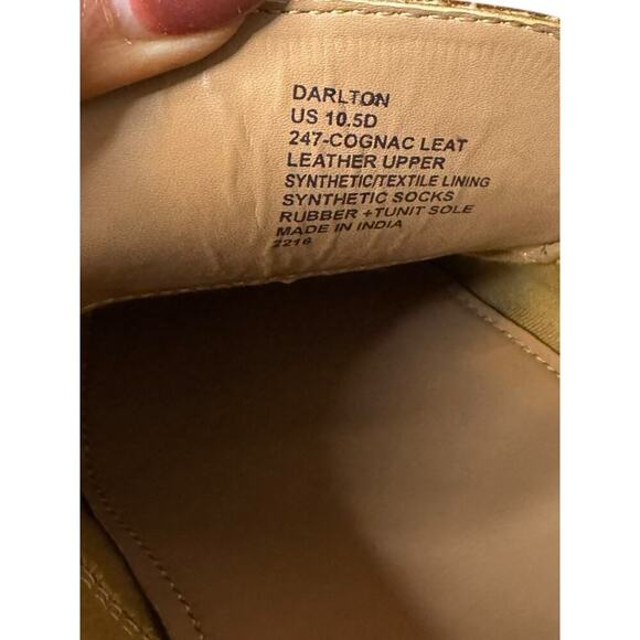Steve Madden Dalton Penny Loafers Leather Size 10.5 Cognac Brown Old Money main image 4